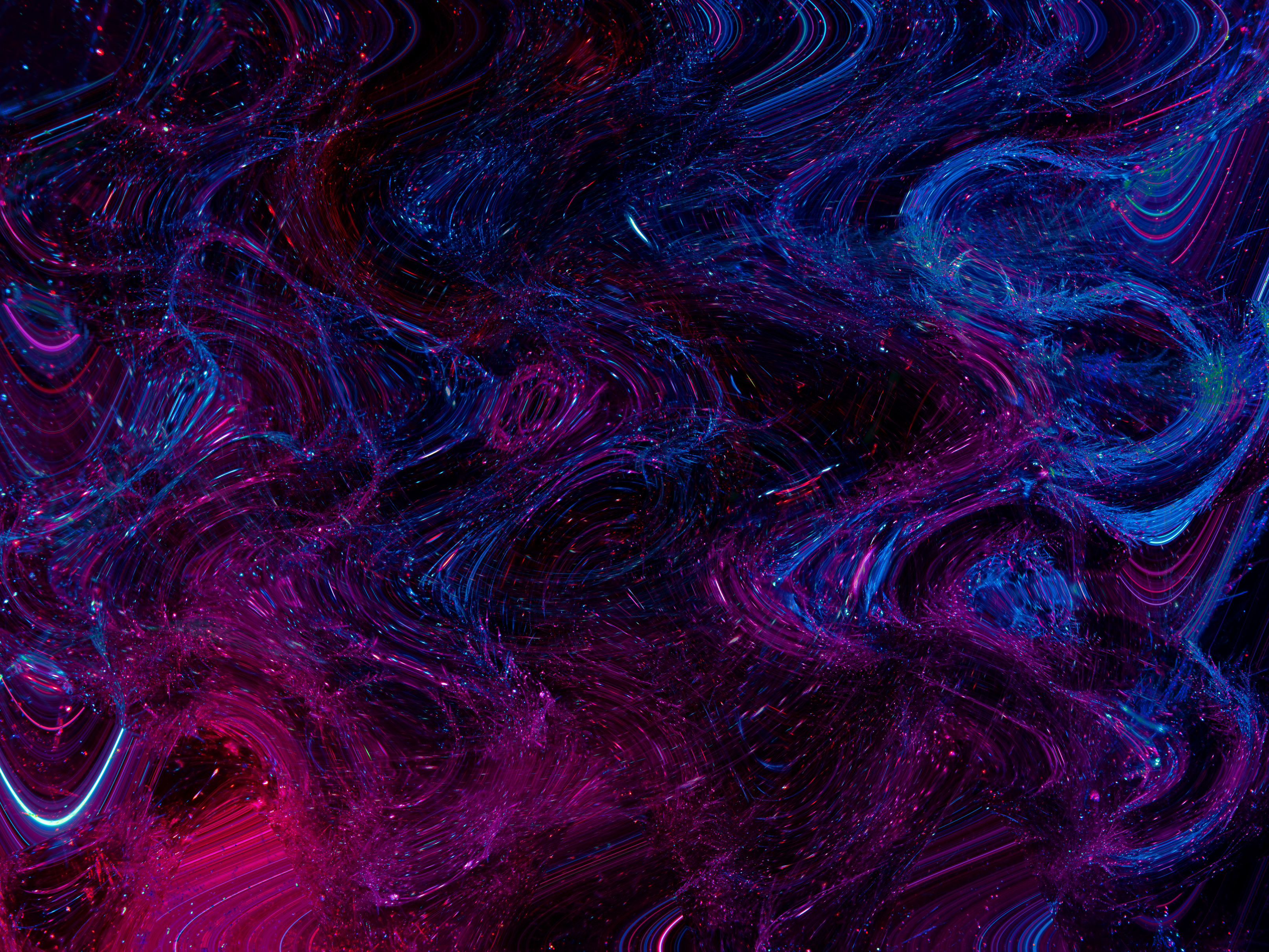 Red and Blue Abstract Painting